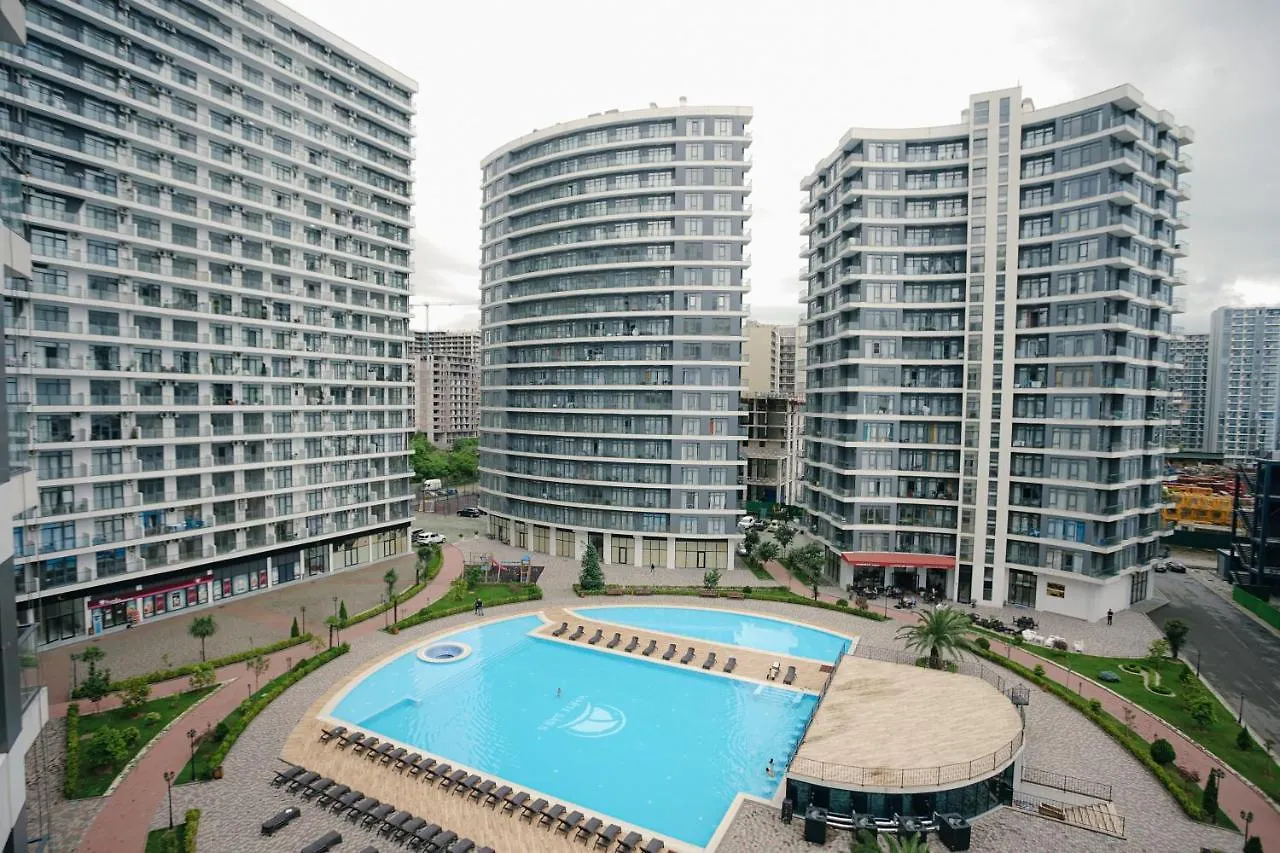 Gg Home - Cozy Studio In Complex White Sails With Sea And Pool View On 7Th Floor Batumi Apartment