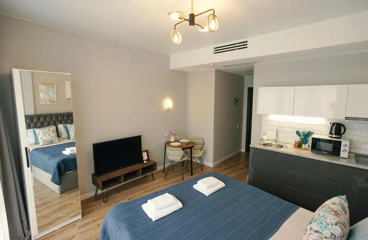 Gg Home - Cozy Studio In Complex White Sails With Sea And Pool View On 7Th Floor Batoemi
